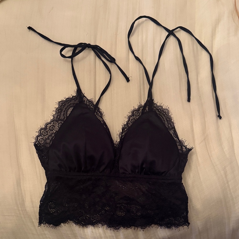 Urban Outfitters Black Lace Bralette